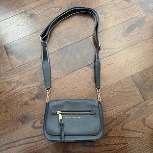 Marc Jacobs Black Crossbody Bag with Gold Accents
